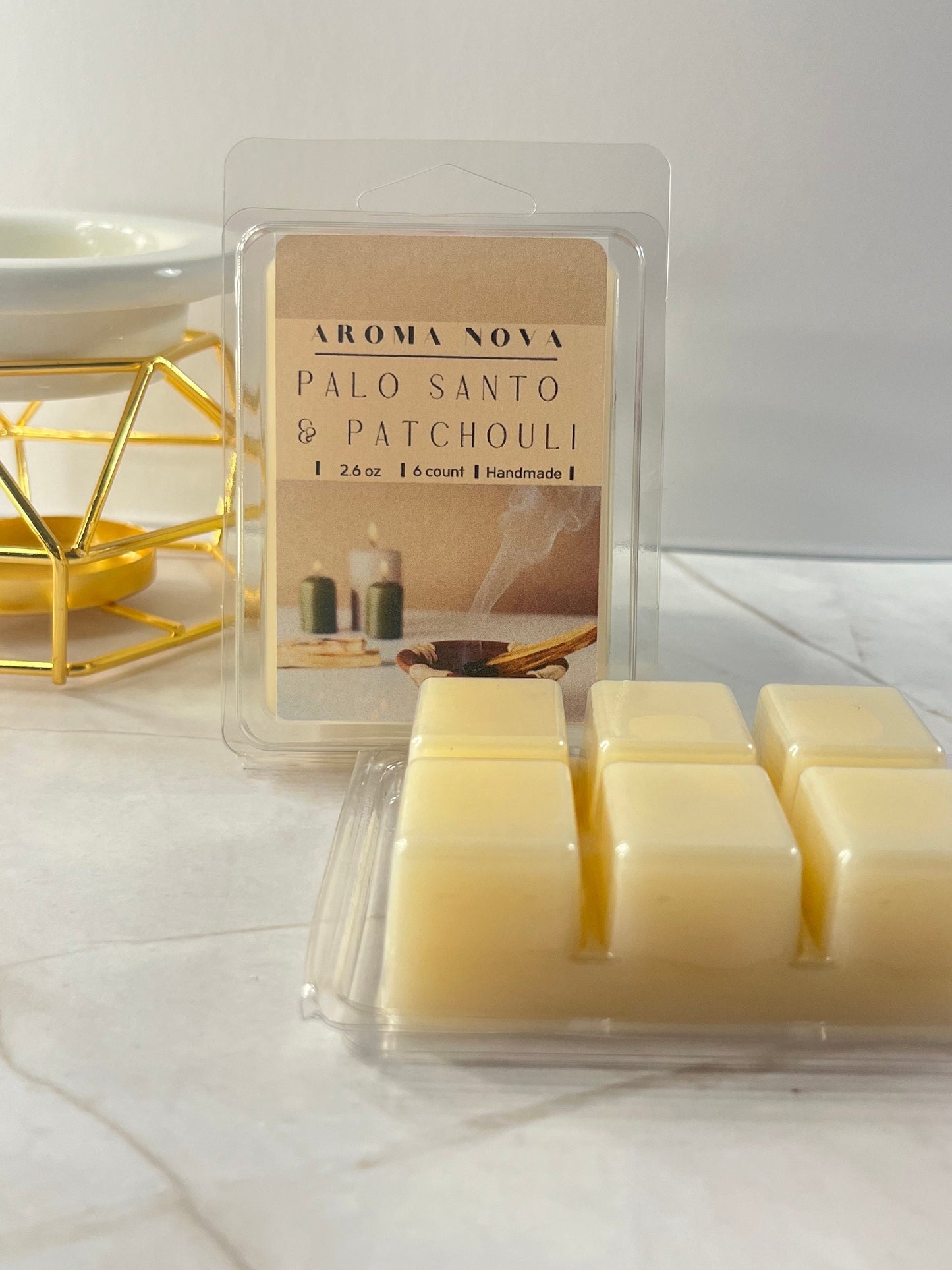 Palo Santo & Patchouli *NEW* | Strong Scented Floral Soy Wax Melt, Non-toxic Wax Tarts, Home Fragrance Essentials