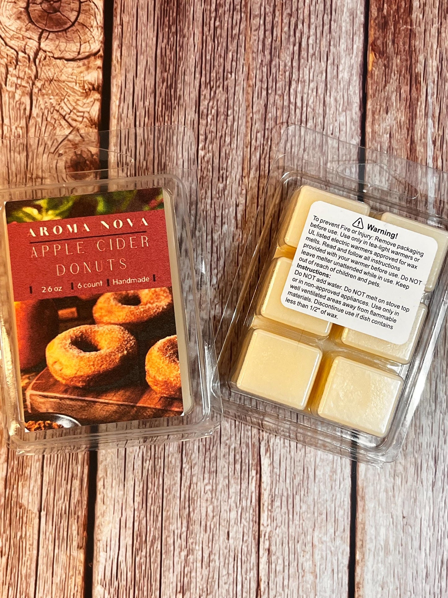 Apple Cider Donuts |Strong Scented Soy Sax Melt, Non-toxic Wax Tarts, Home Fragrance Essentials
