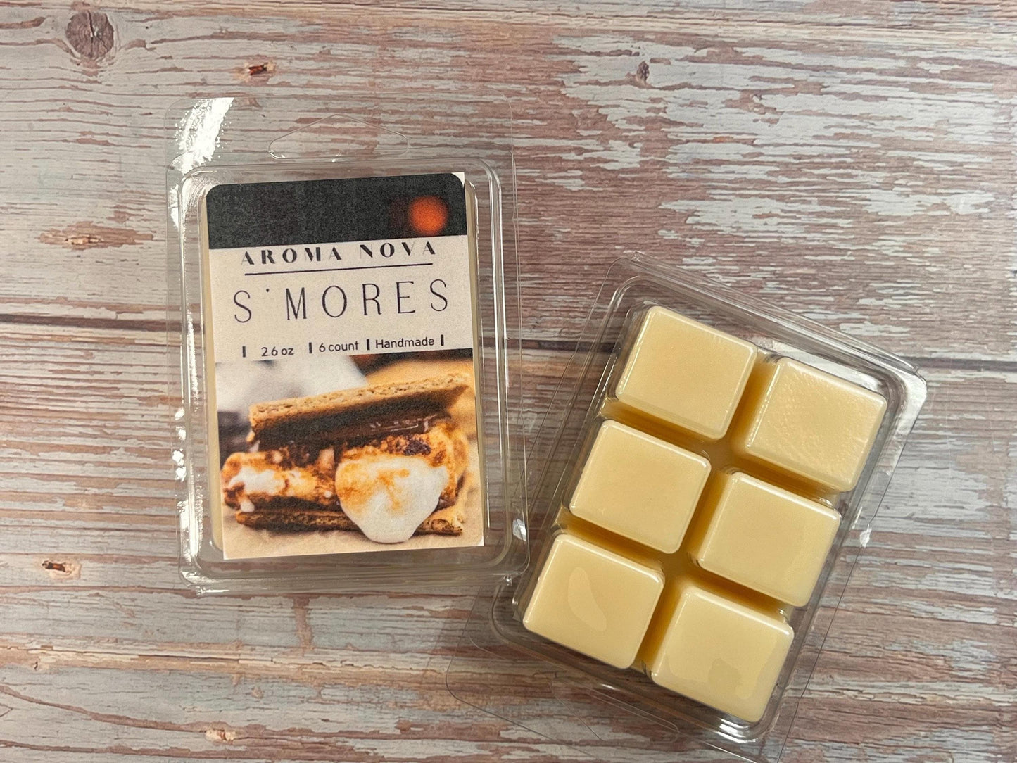 S'mores| Strong Scented Soy Wax Melt Long Lasting Home Fragrance, Non-toxic Wax Tarts, Home Fragrance Essentials