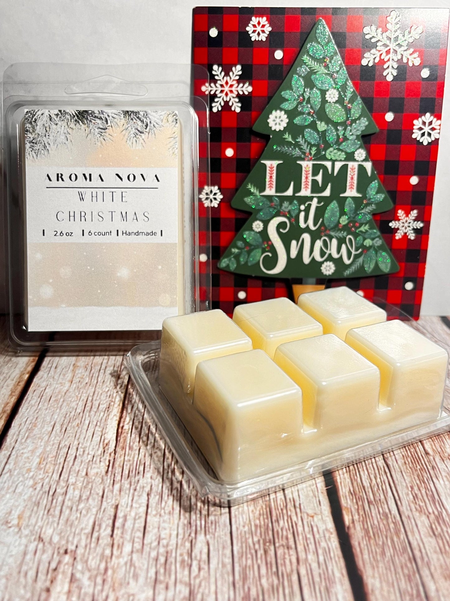 White Christmas |Holiday Fragrance |Strong scented soy wax melt long lasting home fragrance, Non-toxic Wax Tarts, Home Fragrance Essentials