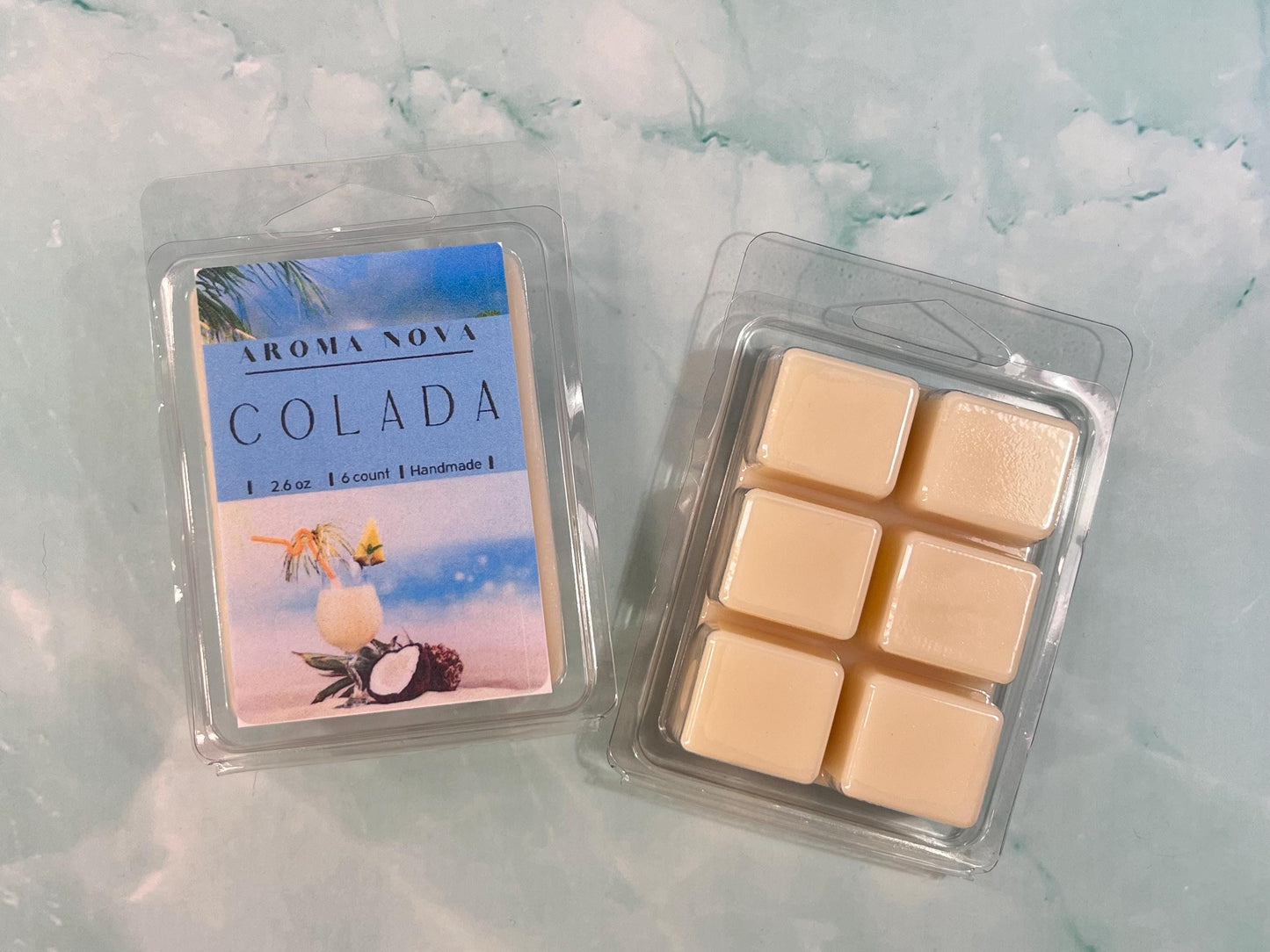 COLADA Wax Melt! Strong scented soy wax melt long lasting home fragrance, Non-toxic Wax Tarts, Home Fragrance Essentials