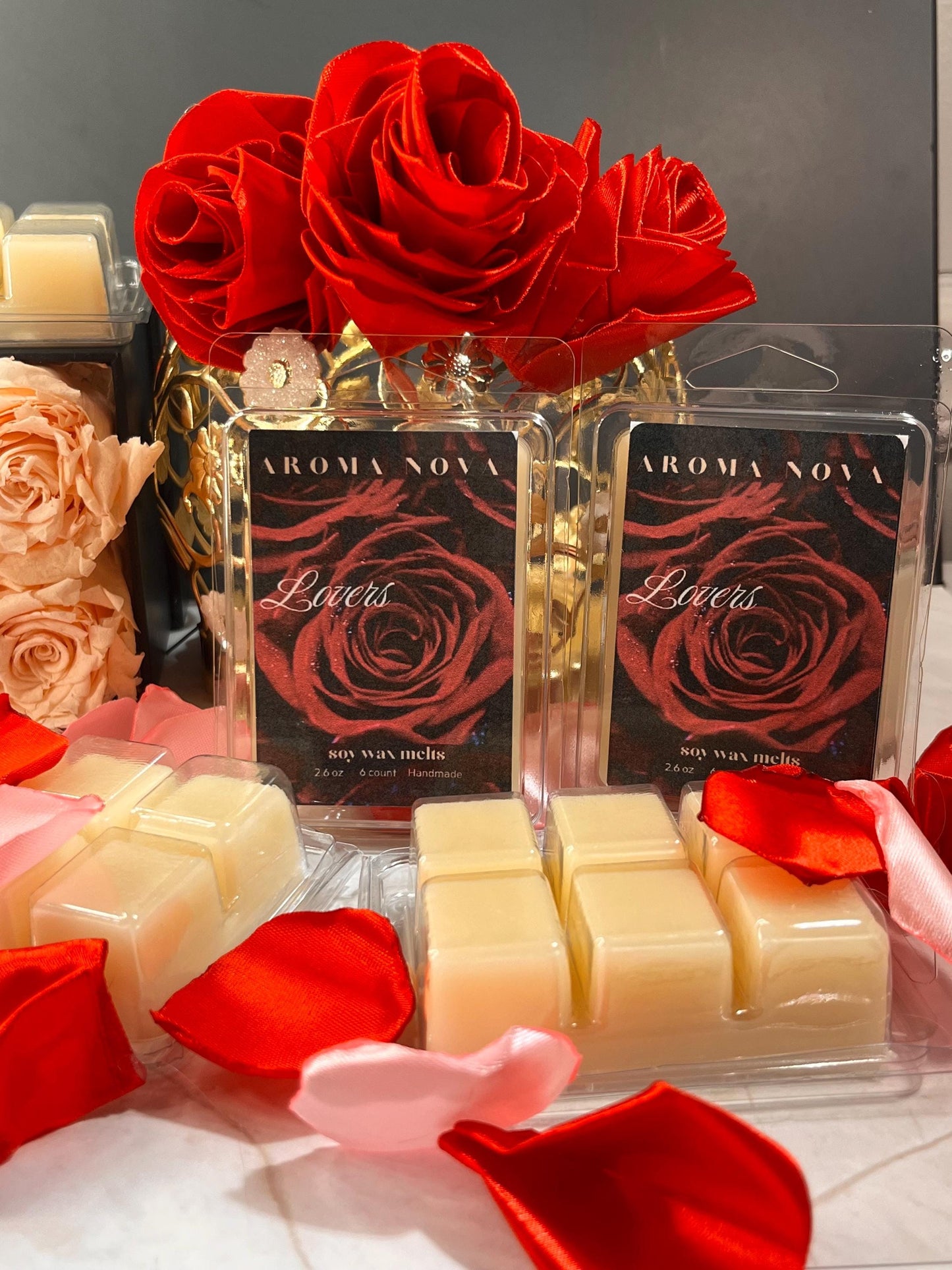 Lovers | Valentine's Day Fragrance | Dark Romance| Strong scented soy wax melt long lasting home fragrance, Non-toxic Wax Tarts