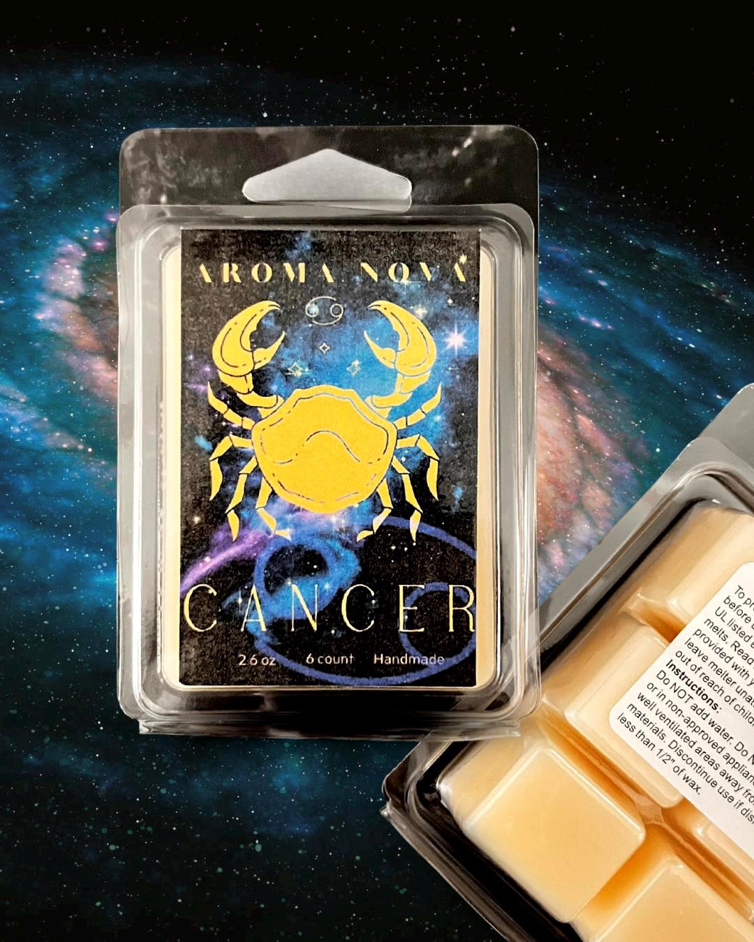 Cancer Zodiac Sign Soy Wax Melt Strong Scented Long Lasting Melt, Non-toxic Wax Tarts, Home Fragrance Essentials