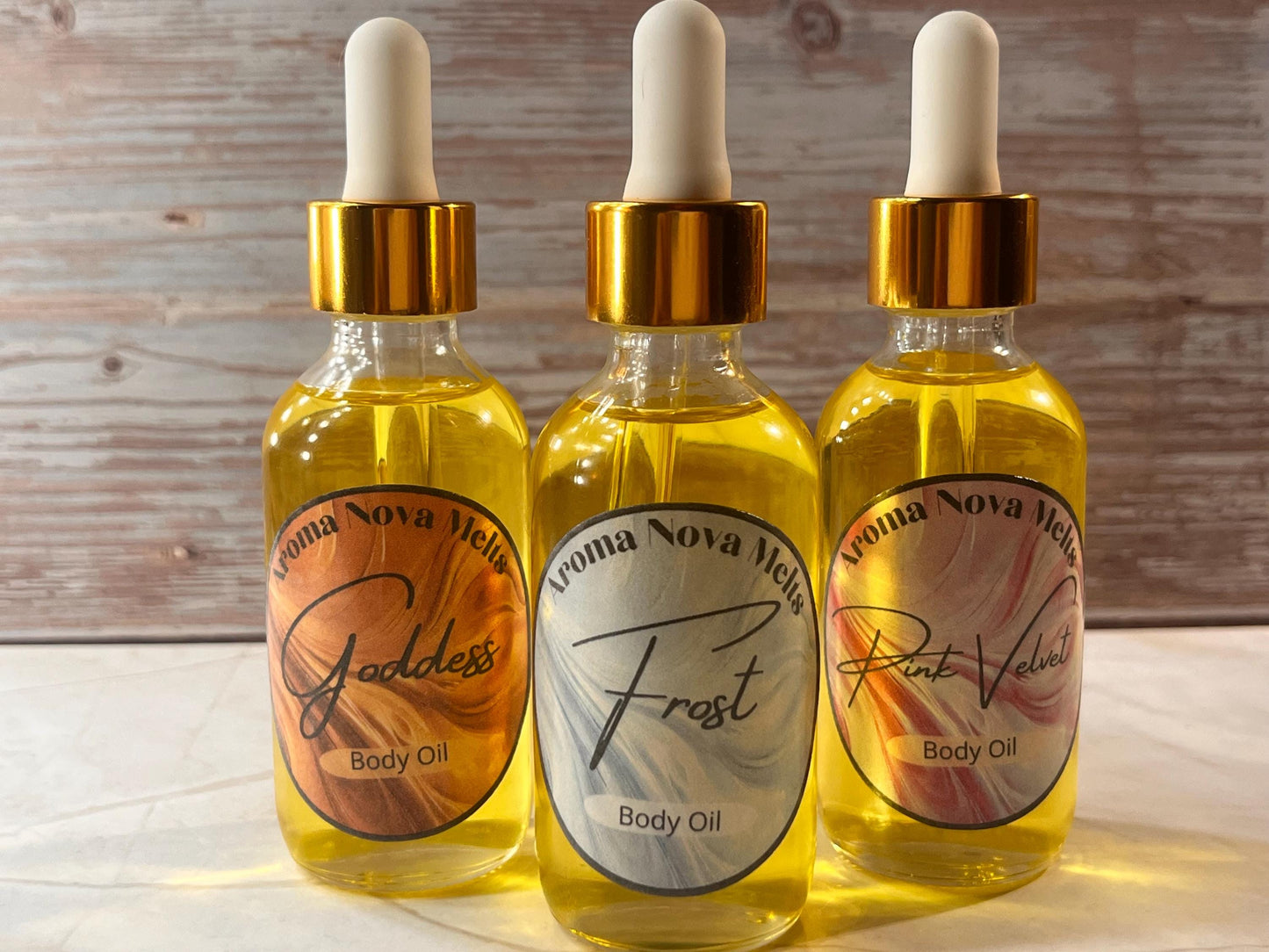 Scented Body Oil Gift Set Bundle