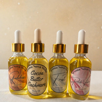 Scented Body Oil Gift Set Bundle