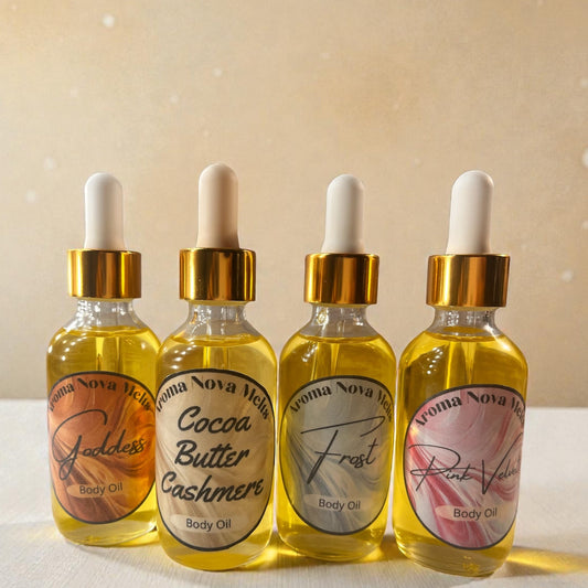Scented Body Oil Gift Set Bundle