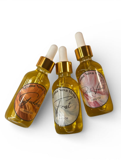 Scented Body Oil Gift Set Bundle