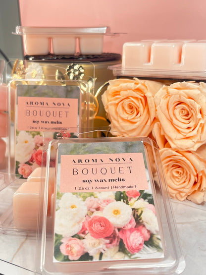 Bouquet| Strong Scented Floral Soy Wax Melt, Non-toxic Wax Tarts, Home Fragrance