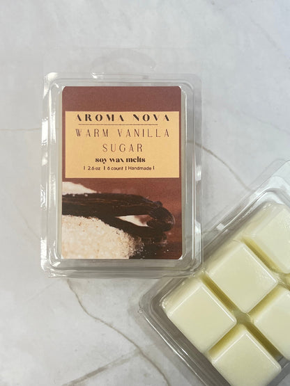 Warm Vanilla Sugar! Strong scented soy wax melt long lasting home fragrance, Non-toxic Wax Tarts, Home Fragrance Essentials
