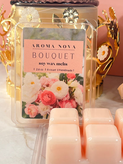 Bouquet| Strong Scented Floral Soy Wax Melt, Non-toxic Wax Tarts, Home Fragrance