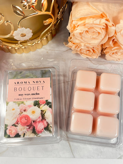 Bouquet| Strong Scented Floral Soy Wax Melt, Non-toxic Wax Tarts, Home Fragrance