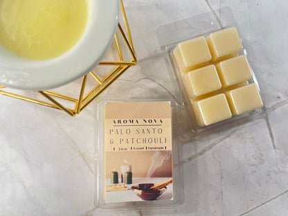 Palo Santo & Patchouli *NEW* | Strong Scented Floral Soy Wax Melt, Non-toxic Wax Tarts, Home Fragrance Essentials
