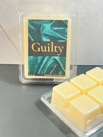 GUILTY Mens Scented Home Fragrance | Strong Scented Soy Wax Melt, Non-toxic Wax Tarts, Home Fragrance Essentials