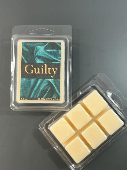 GUILTY Mens Scented Home Fragrance | Strong Scented Soy Wax Melt, Non-toxic Wax Tarts, Home Fragrance Essentials