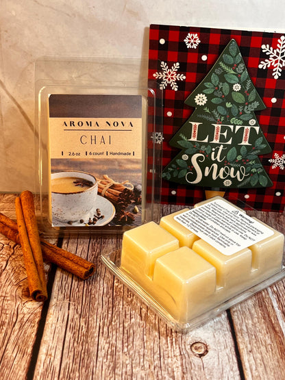 CHAI |Holiday Fragrance |Strong scented soy wax melt long lasting home fragrance, Non-toxic Wax Tarts, Home Fragrance Essentials