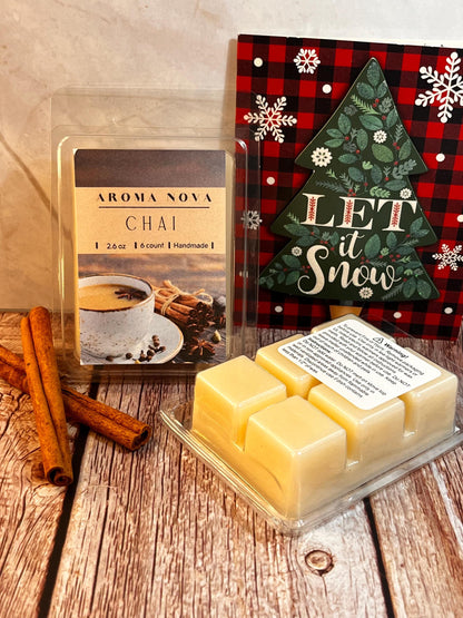 CHAI |Holiday Fragrance |Strong scented soy wax melt long lasting home fragrance, Non-toxic Wax Tarts, Home Fragrance Essentials