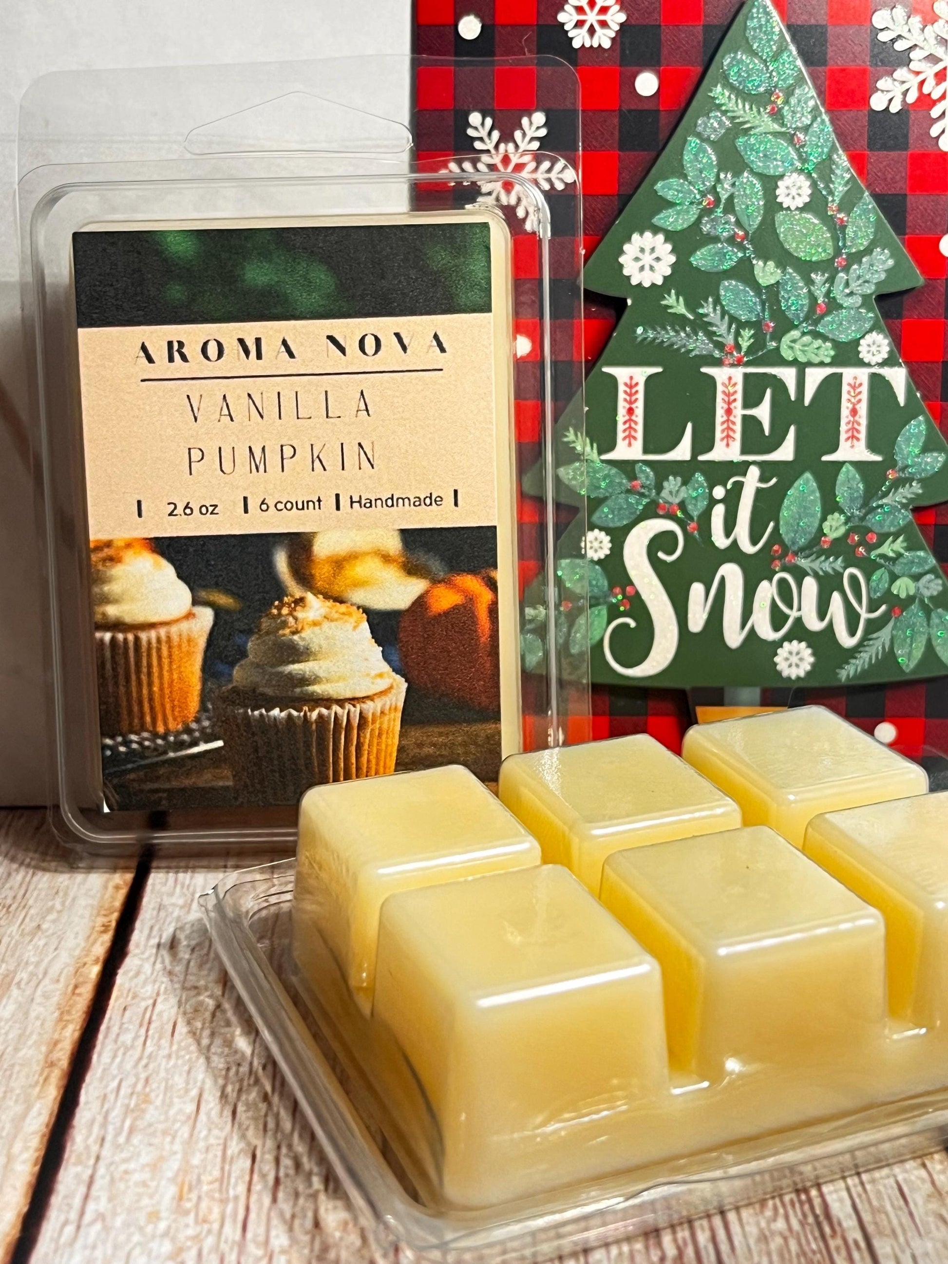 Vanilla Pumpkin |Holiday Fragrance |Strong scented soy wax melt long lasting home fragrance, Non-toxic Wax Tarts, Home Fragrance Essentials