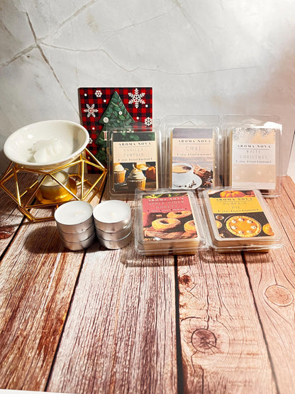 Seasonal Gift Box, Wax Melts and Wax Warmer, Wax Melt Starter Kit, Home Fragrance Essentials