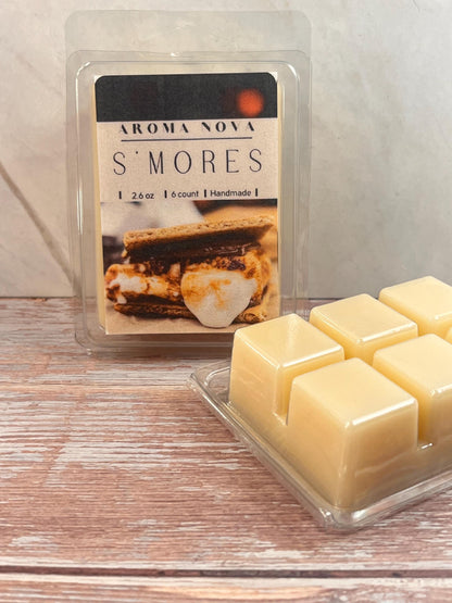 S'mores| Strong Scented Soy Wax Melt Long Lasting Home Fragrance, Non-toxic Wax Tarts, Home Fragrance Essentials