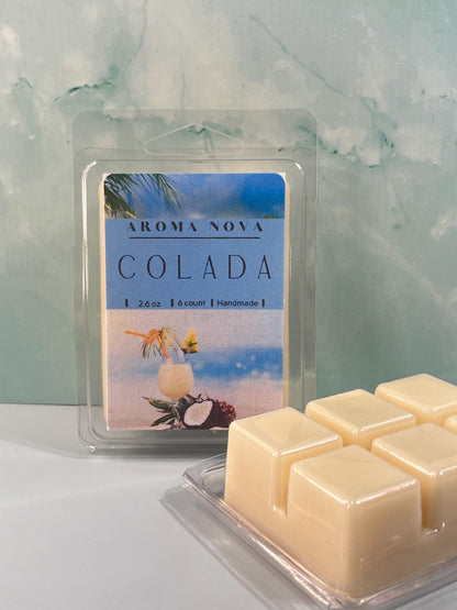 COLADA Wax Melt! Strong scented soy wax melt long lasting home fragrance, Non-toxic Wax Tarts, Home Fragrance Essentials