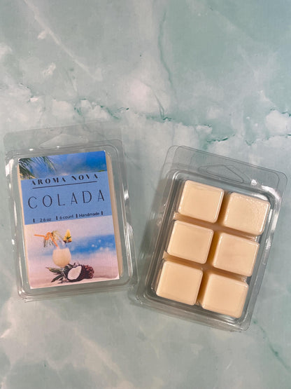COLADA Wax Melt! Strong scented soy wax melt long lasting home fragrance, Non-toxic Wax Tarts, Home Fragrance Essentials