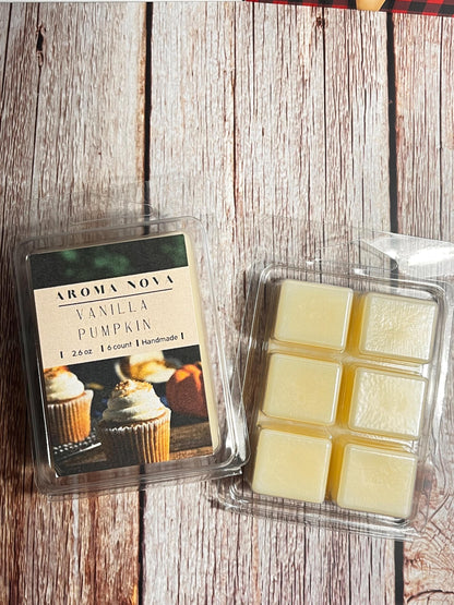 Vanilla Pumpkin |Holiday Fragrance |Strong scented soy wax melt long lasting home fragrance, Non-toxic Wax Tarts, Home Fragrance Essentials