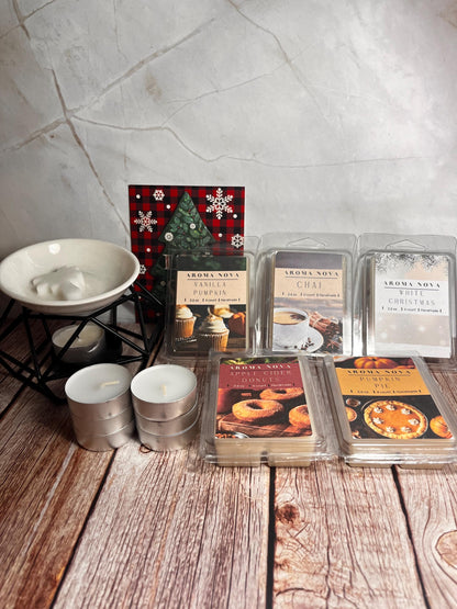 Seasonal Gift Box, Wax Melts and Wax Warmer, Wax Melt Starter Kit, Home Fragrance Essentials
