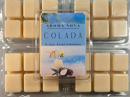 COLADA Wax Melt! Strong scented soy wax melt long lasting home fragrance, Non-toxic Wax Tarts, Home Fragrance Essentials