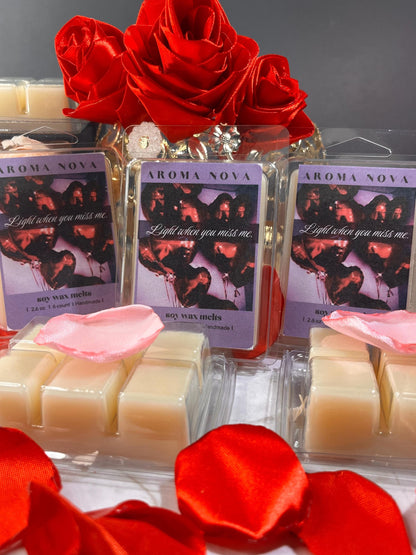 Light When You Miss Me |Valentine’s Day Fragrance | Dark Romance| Strong scented soy wax melt long-lasting home fragrance