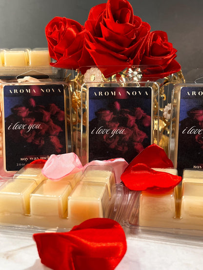 I Love You |Valentine’s Day Fragrance |Dark Romance |Strong scented soy wax melt long-lasting home fragrance essentials, Non-toxic Wax Tarts