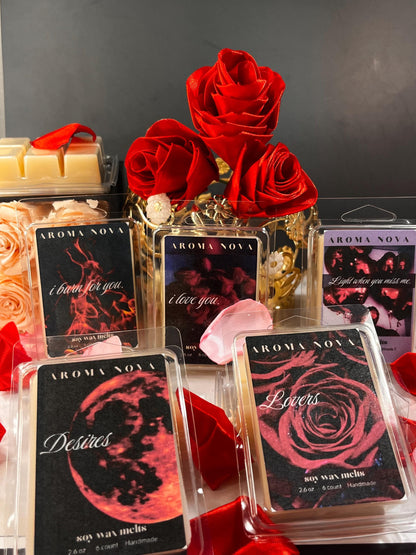 Valentine’s Day gift set l 5 Long Lasting Romantic Wax Melts, Strong Scented Home Fragrance Essentials| Dark romance