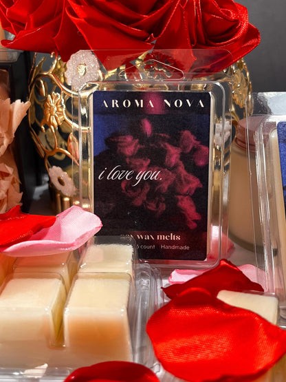 I Love You |Valentine’s Day Fragrance |Dark Romance |Strong scented soy wax melt long-lasting home fragrance essentials, Non-toxic Wax Tarts