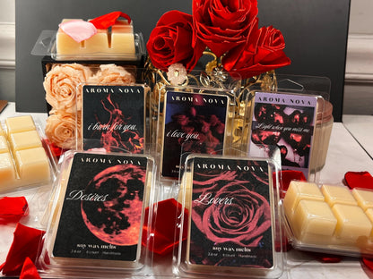 Valentine’s Day gift set l 5 Long Lasting Romantic Wax Melts, Strong Scented Home Fragrance Essentials| Dark romance