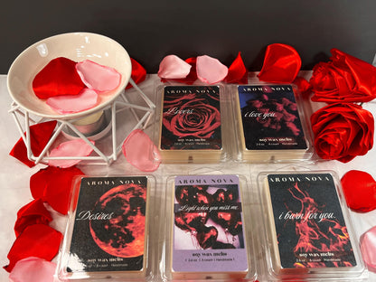 The Ultimate Valentine's Day Wax Melt Gift Set, 5 Wax Melts and Limited Edition Wax Warmer, Wax Melt Starter Kit, Home Fragrance Essentials