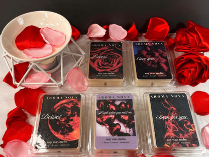 The Ultimate Valentine's Day Wax Melt Gift Set, 5 Wax Melts and Limited Edition Wax Warmer, Wax Melt Starter Kit, Home Fragrance Essentials