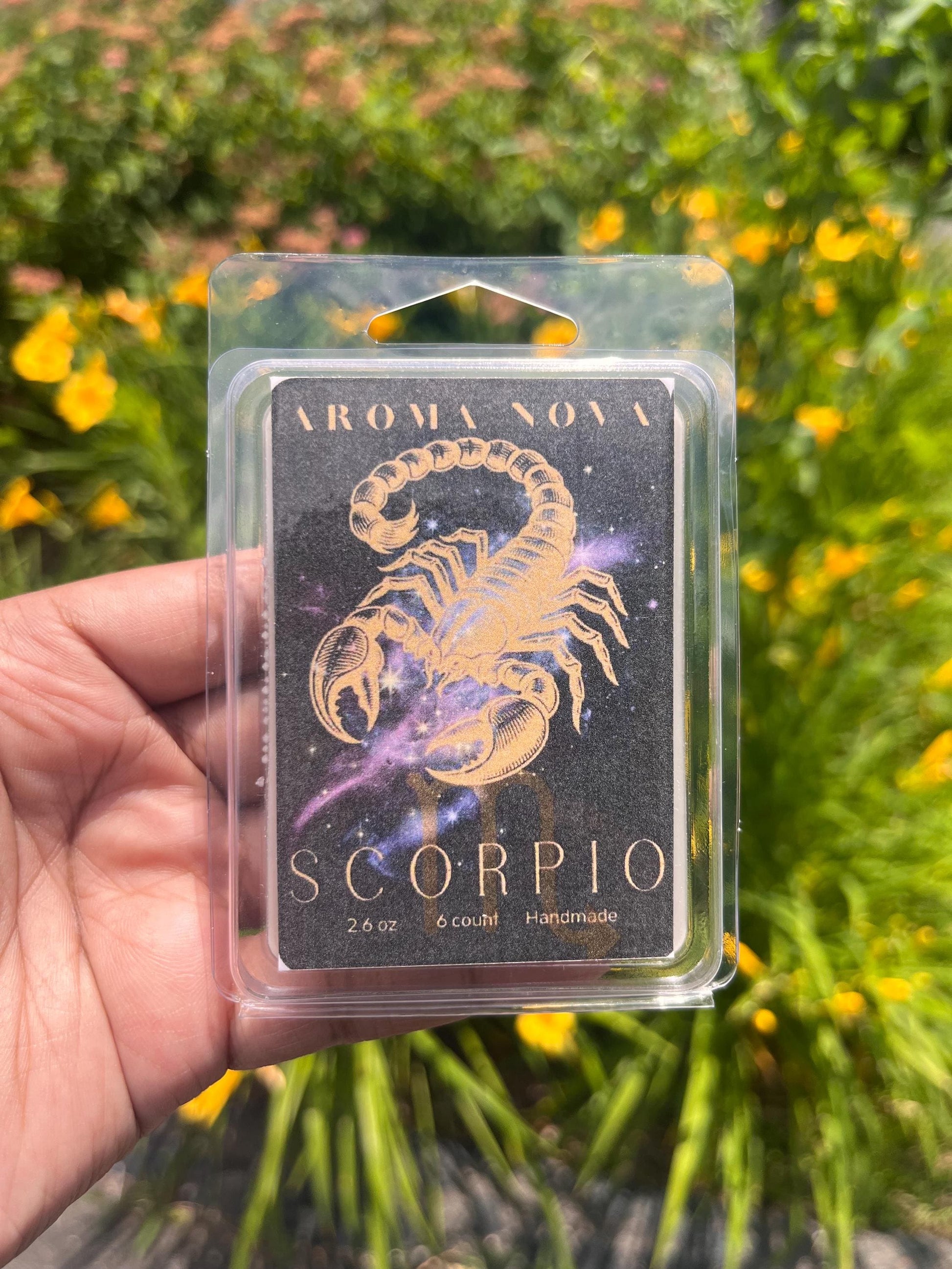 Scorpio Zodiac Sign Soy Wax Melt Strong Scented Long Lasting Melt, Non-toxic Wax Tarts, Home Fragrance Essentials
