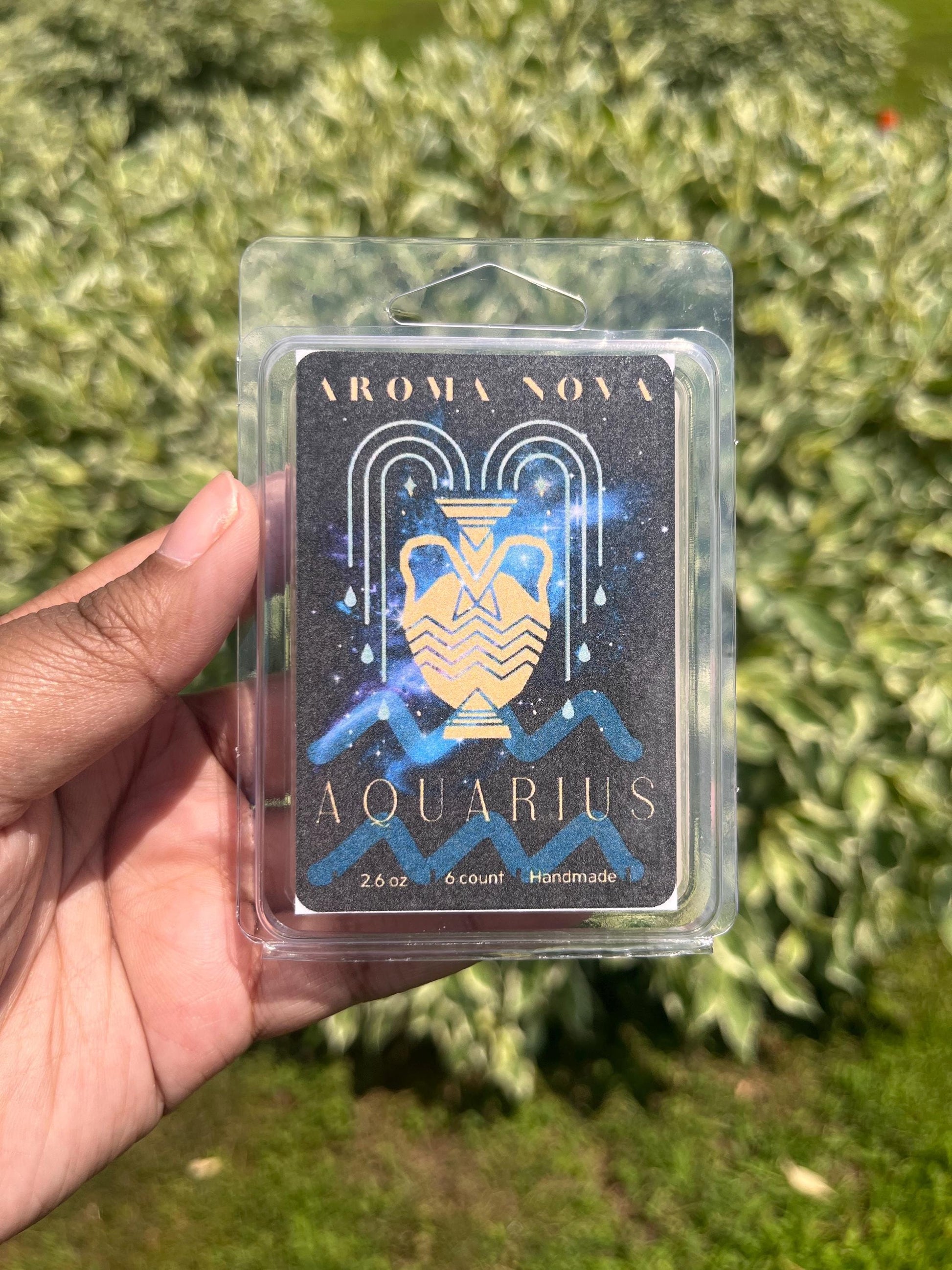 Aquarius Zodiac Sign Soy Wax Melt Strong Scented Long Lasting Melt, Non-toxic Wax Tarts, Home Fragrance Essentials