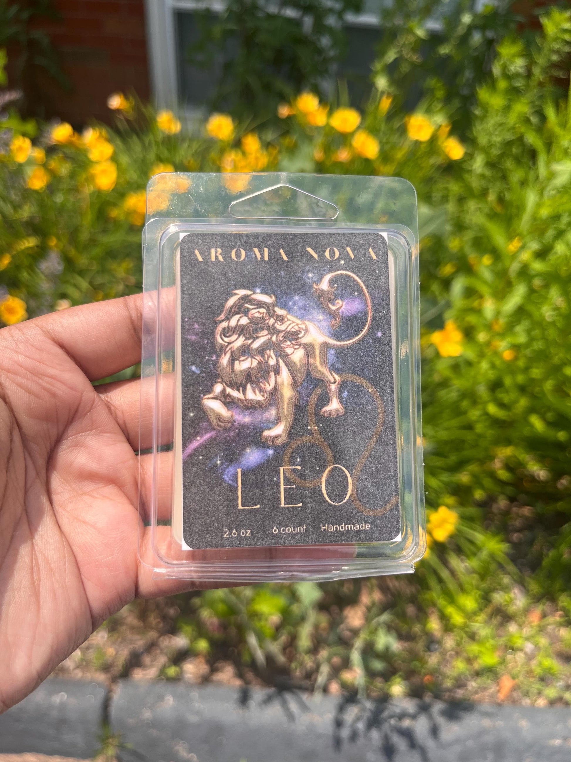 Leo Zodiac Sign Soy Wax Melt Strong Scented Long Lasting Melt, Non-toxic Wax Tarts, Home Fragrance Essentials