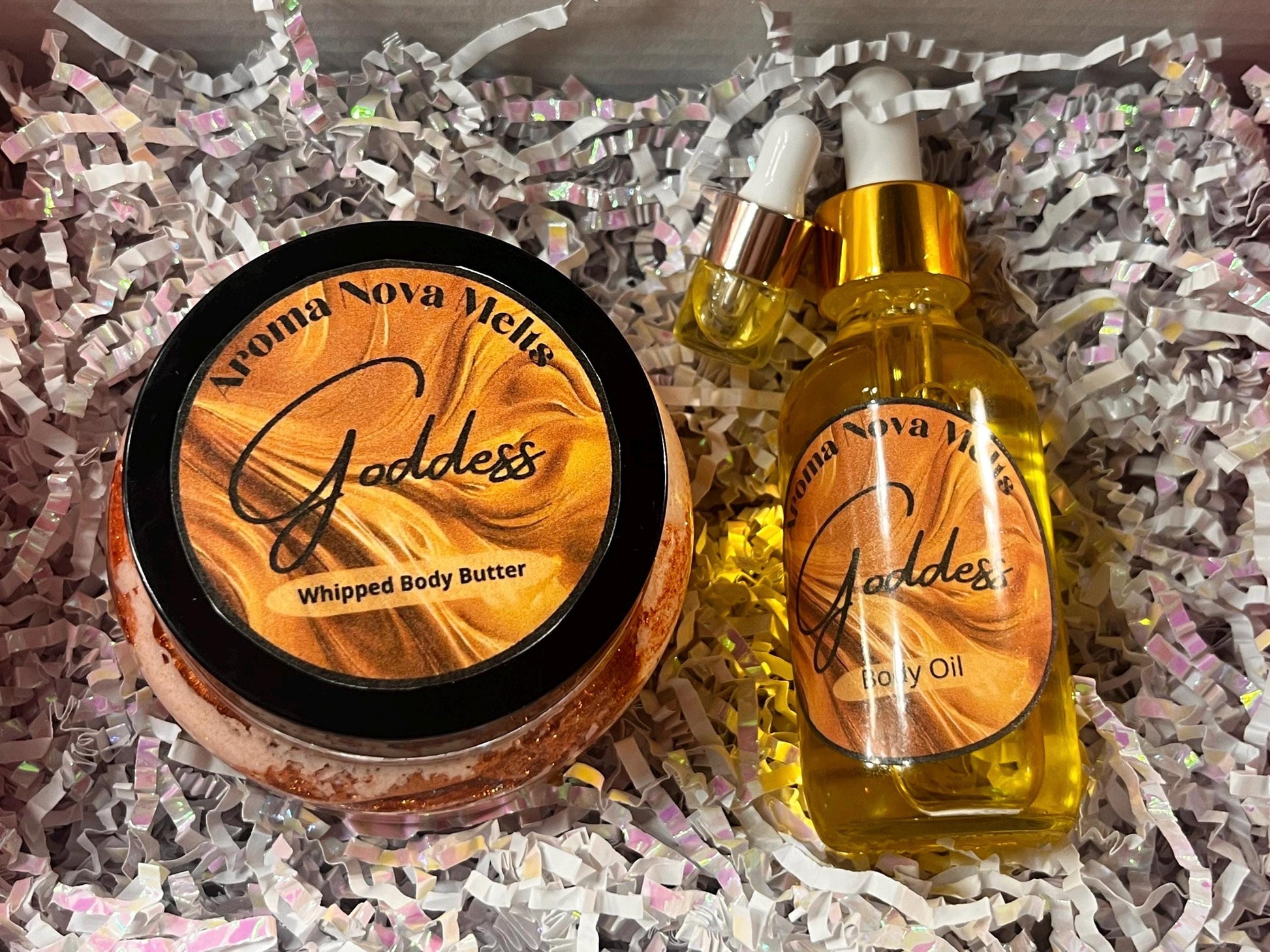 Goddess Whipped Body Butter and Body Oil Gift Set Bundle