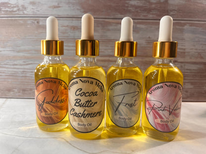 Scented Body Oil Gift Set Bundle