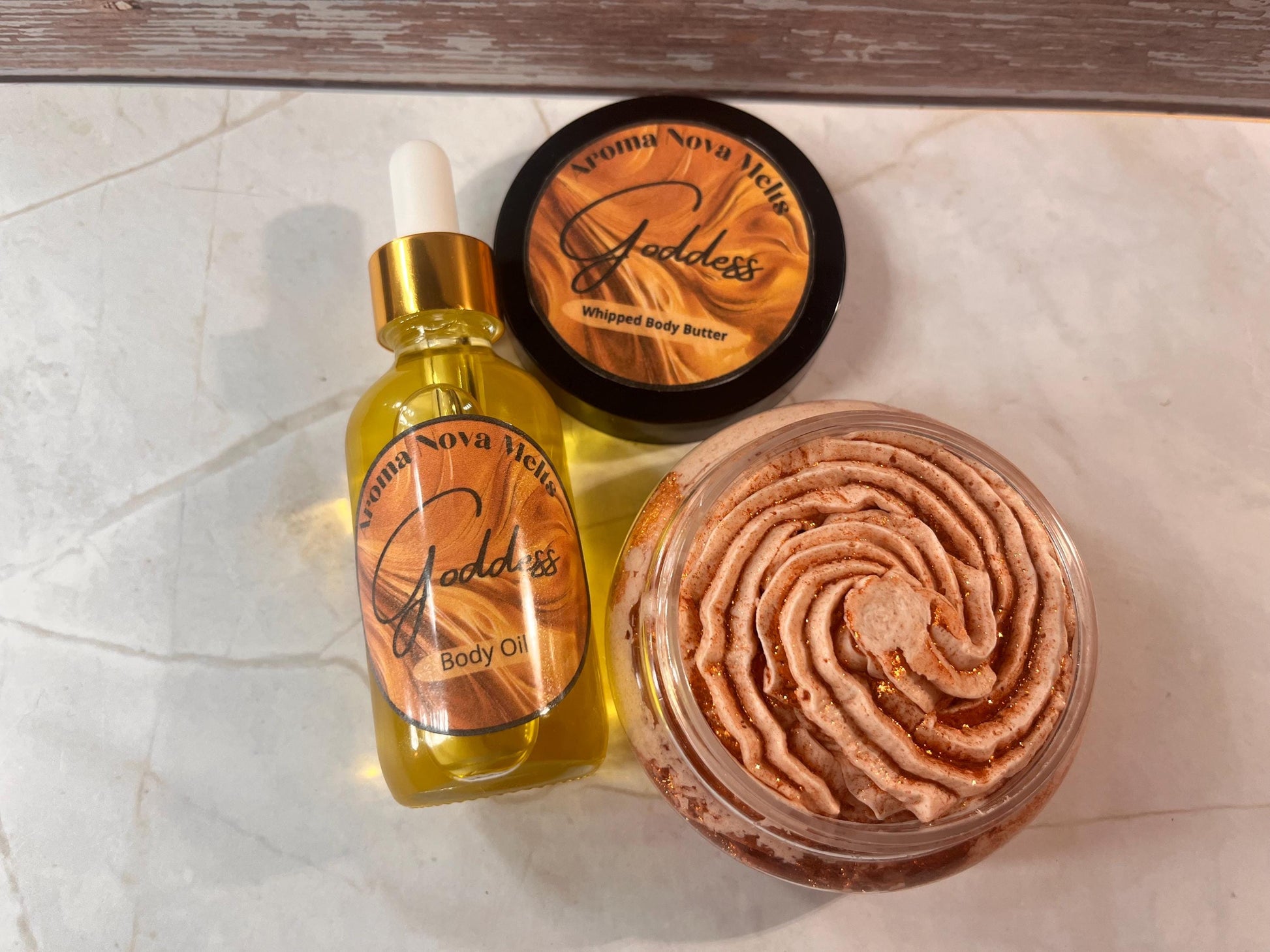 Goddess Whipped Body Butter and Body Oil Gift Set Bundle