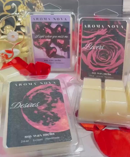 Valentine’s Day gift set l 5 Long Lasting Romantic Wax Melts, Strong Scented Home Fragrance Essentials| Dark romance