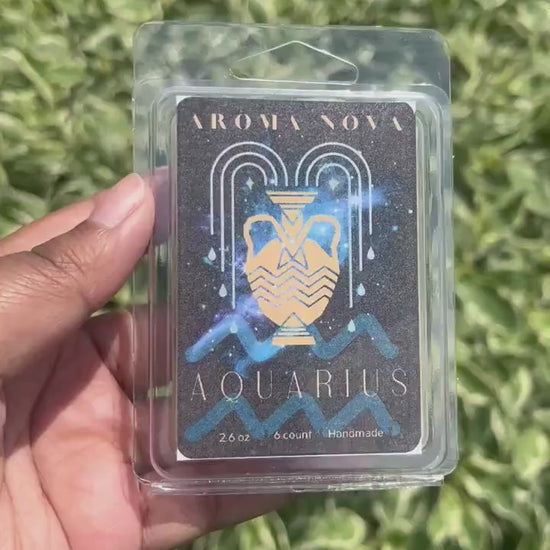 Aquarius Zodiac Sign Soy Wax Melt Strong Scented Long Lasting Melt, Non-toxic Wax Tarts, Home Fragrance Essentials