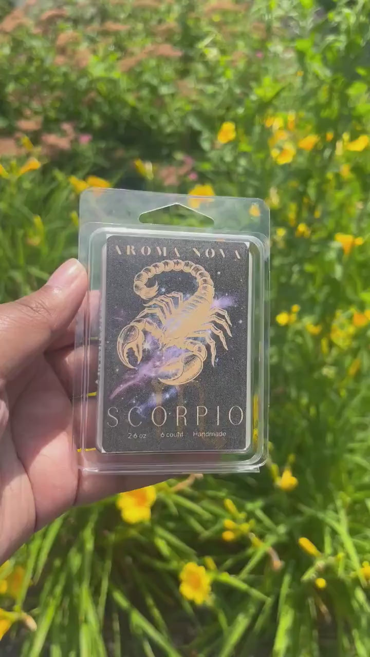 Scorpio Zodiac Sign Soy Wax Melt Strong Scented Long Lasting Melt, Non-toxic Wax Tarts, Home Fragrance Essentials